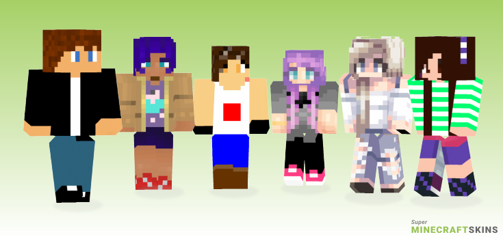 Casual outfit Minecraft Skins - Best Free Minecraft skins for Girls and Boys