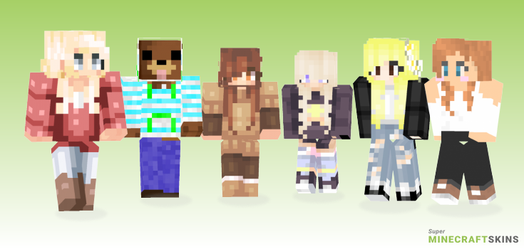 Casual Minecraft Skins - Best Free Minecraft skins for Girls and Boys