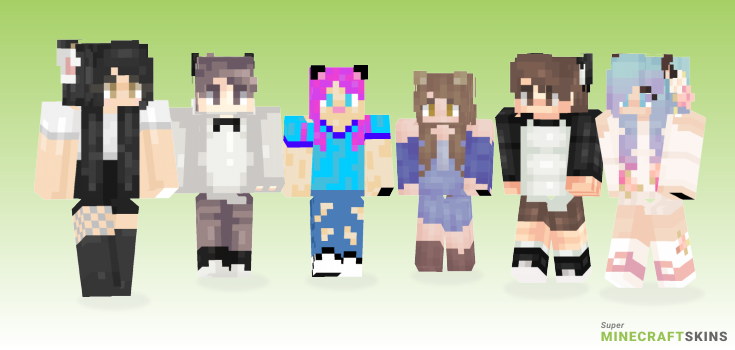 Cat ears Minecraft Skins - Best Free Minecraft skins for Girls and Boys