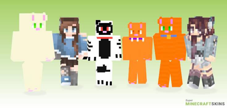 Cats Minecraft Skins - Best Free Minecraft skins for Girls and Boys