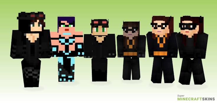 Catwoman Minecraft Skins - Best Free Minecraft skins for Girls and Boys