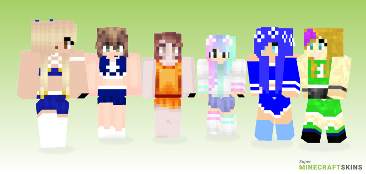 Cheerleader Minecraft Skins - Best Free Minecraft skins for Girls and Boys