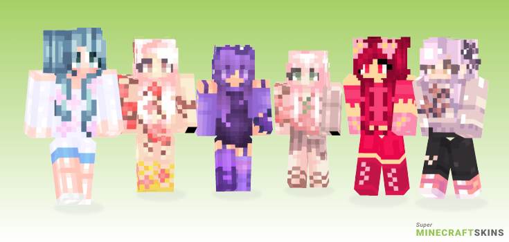 Cherry blossom Minecraft Skins - Best Free Minecraft skins for Girls and Boys