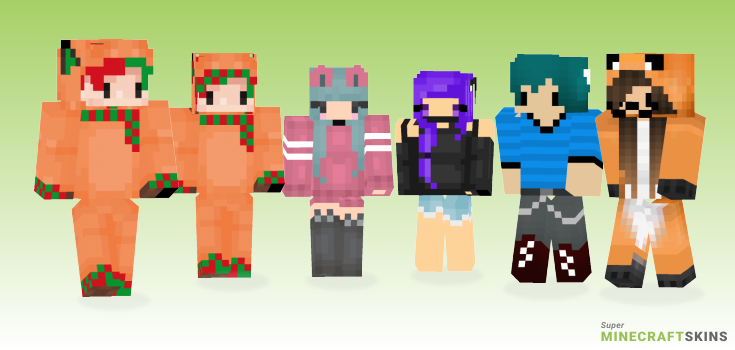 Chibi fox Minecraft Skins - Best Free Minecraft skins for Girls and Boys