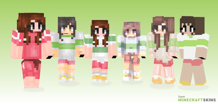Chihiro Minecraft Skins - Best Free Minecraft skins for Girls and Boys