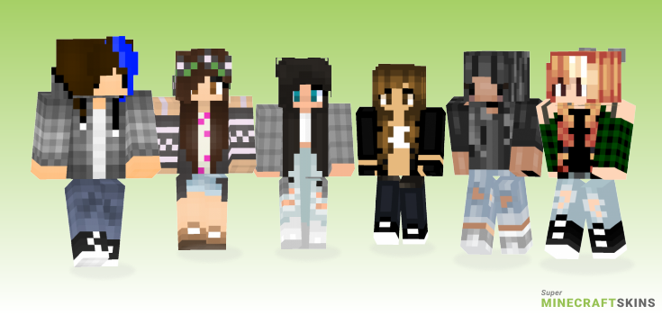 Chill girl Minecraft Skins - Best Free Minecraft skins for Girls and Boys