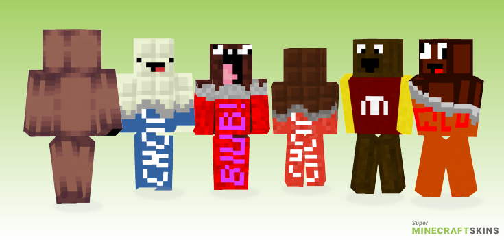 Chocolate bar Minecraft Skins - Best Free Minecraft skins for Girls and Boys