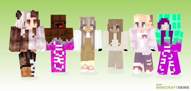 Chocolate Minecraft Skins - Best Free Minecraft skins for Girls and Boys