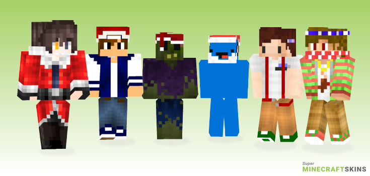 Christmas edit Minecraft Skins - Best Free Minecraft skins for Girls and Boys