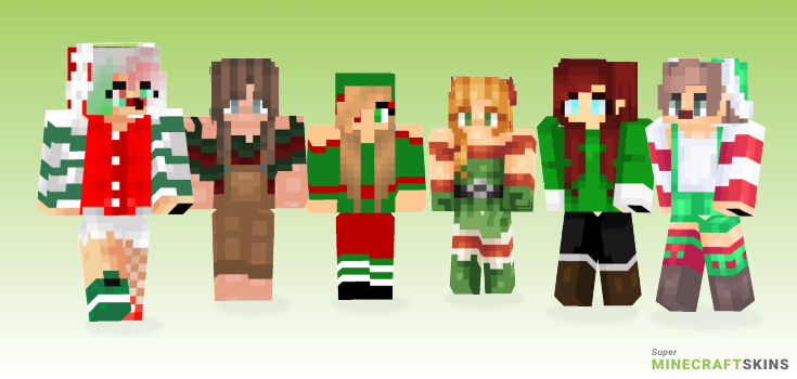 Christmas elf Minecraft Skins - Best Free Minecraft skins for Girls and Boys