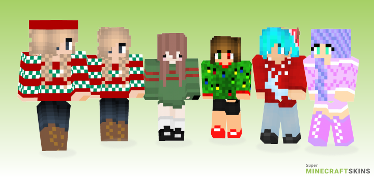 Christmas sweater Minecraft Skins - Best Free Minecraft skins for Girls and Boys