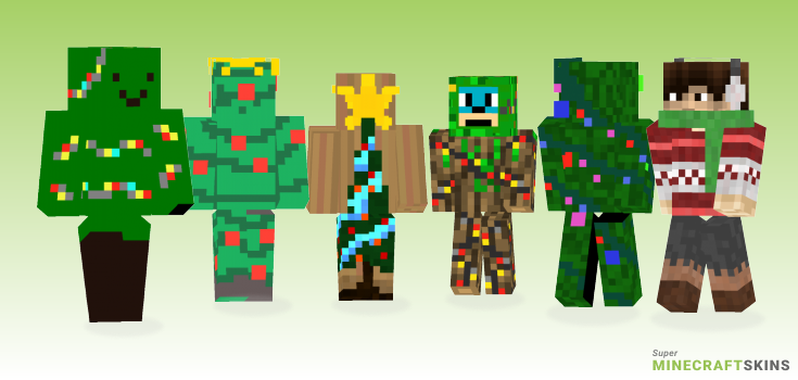 Christmas tree Minecraft Skins - Best Free Minecraft skins for Girls and Boys
