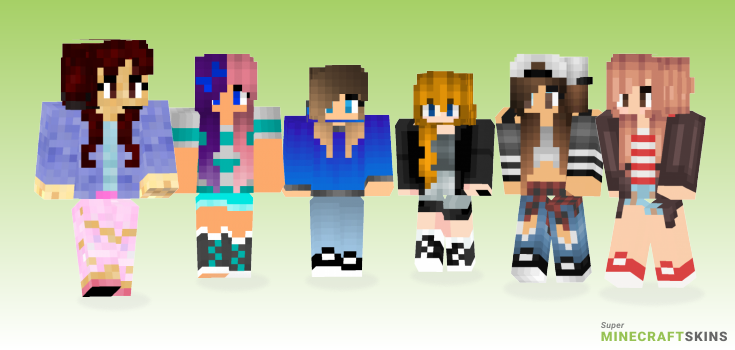City girl Minecraft Skins - Best Free Minecraft skins for Girls and Boys