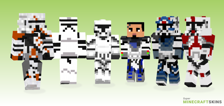 Clone trooper Minecraft Skins - Best Free Minecraft skins for Girls and Boys