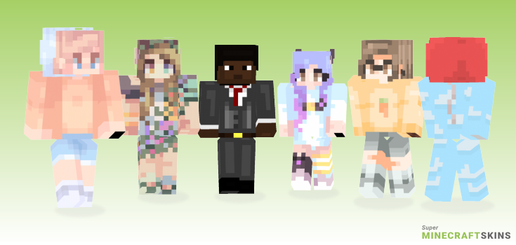 Closed Minecraft Skins - Best Free Minecraft skins for Girls and Boys