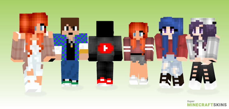 Cloths Minecraft Skins - Best Free Minecraft skins for Girls and Boys
