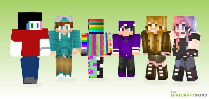 Color Minecraft Skins - Best Free Minecraft skins for Girls and Boys