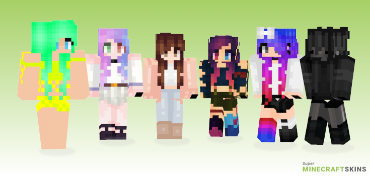 Colours Minecraft Skins - Best Free Minecraft skins for Girls and Boys