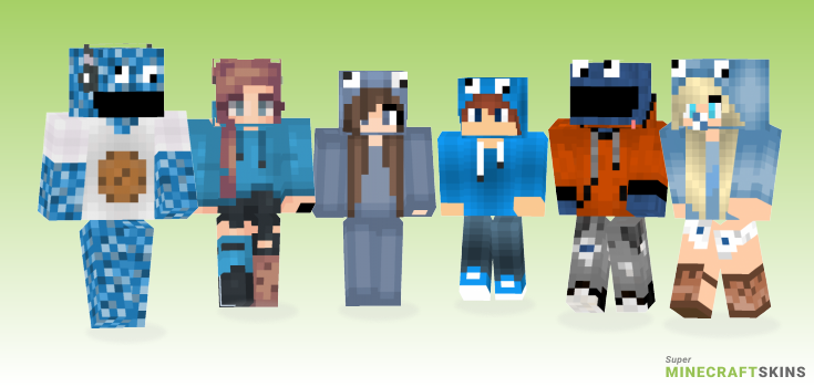 Cookie monster Minecraft Skins - Best Free Minecraft skins for Girls and Boys