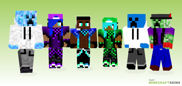 Cool creeper Minecraft Skins - Best Free Minecraft skins for Girls and Boys
