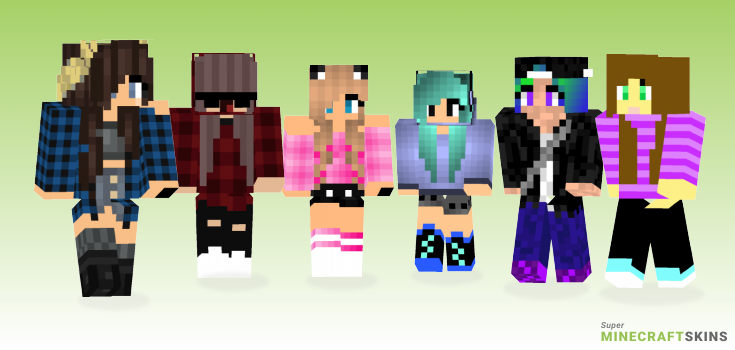 Cool girl Minecraft Skins - Best Free Minecraft skins for Girls and Boys