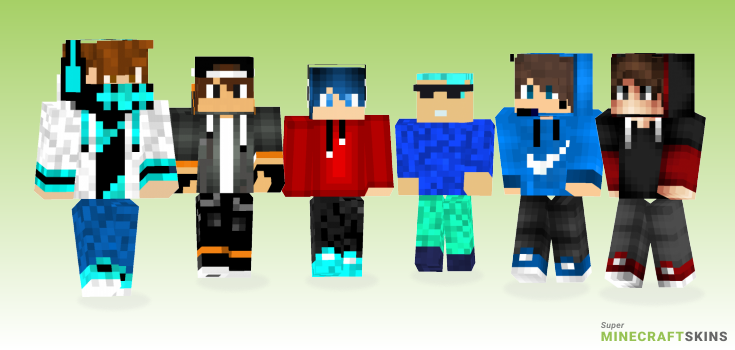 Cool guy Minecraft Skins - Best Free Minecraft skins for Girls and Boys