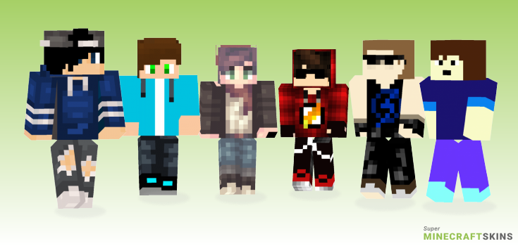 Cool kid Minecraft Skins - Best Free Minecraft skins for Girls and Boys