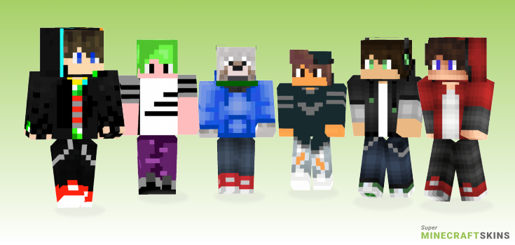 Cool teen Minecraft Skins - Best Free Minecraft skins for Girls and Boys