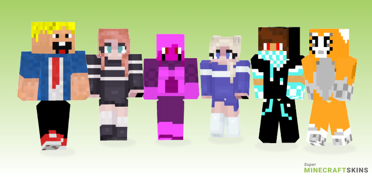 Copy Minecraft Skins - Best Free Minecraft skins for Girls and Boys