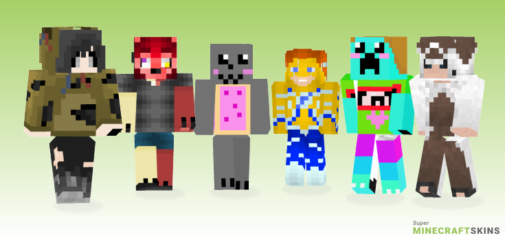 Costum Minecraft Skins - Best Free Minecraft skins for Girls and Boys