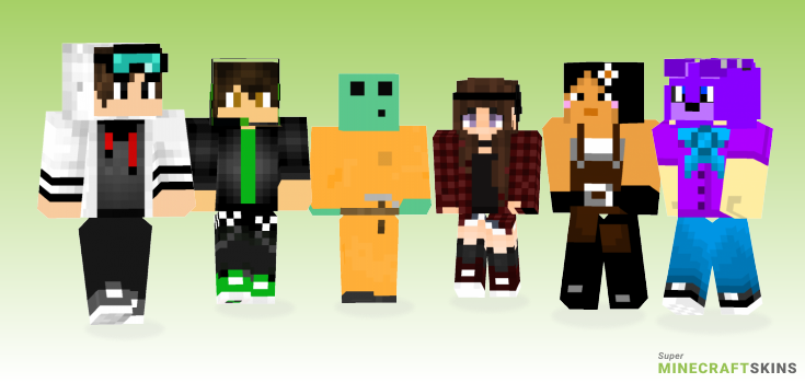 Crafter Minecraft Skins - Best Free Minecraft skins for Girls and Boys