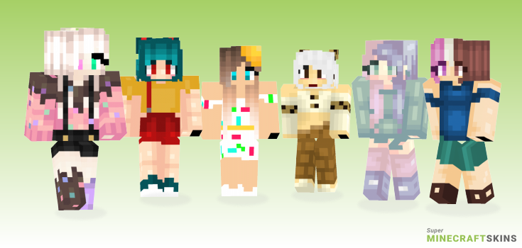 Cream girl Minecraft Skins - Best Free Minecraft skins for Girls and Boys