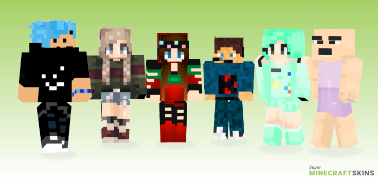 Created Minecraft Skins - Best Free Minecraft skins for Girls and Boys