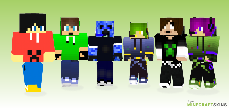 Creeper hoodie Minecraft Skins - Best Free Minecraft skins for Girls and Boys