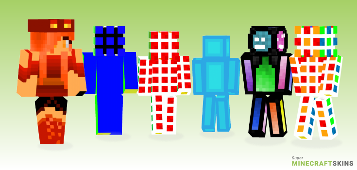 Cube Minecraft Skins - Best Free Minecraft skins for Girls and Boys