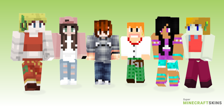 Curly Minecraft Skins - Best Free Minecraft skins for Girls and Boys