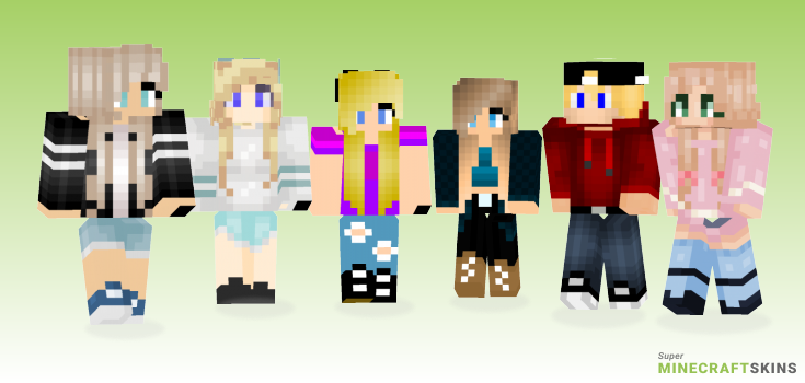 Cute blonde Minecraft Skins - Best Free Minecraft skins for Girls and Boys