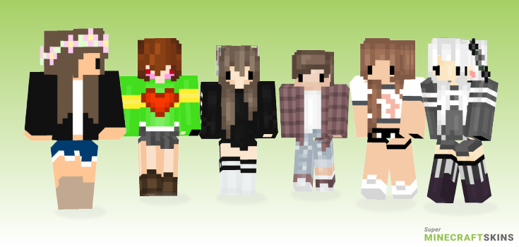 Cute chibi Minecraft Skins - Best Free Minecraft skins for Girls and Boys