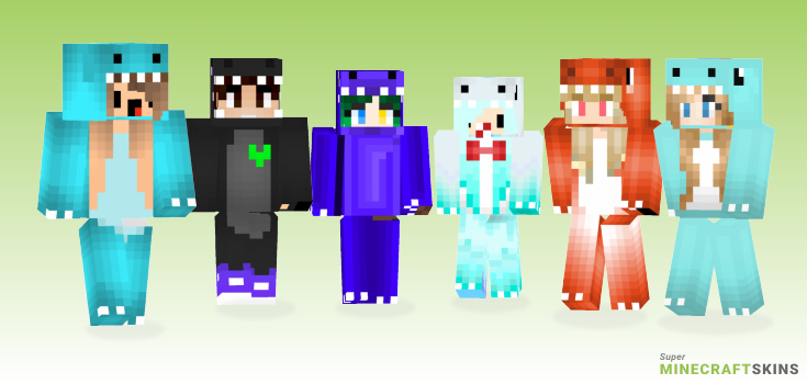 Cute dino Minecraft Skins - Best Free Minecraft skins for Girls and Boys