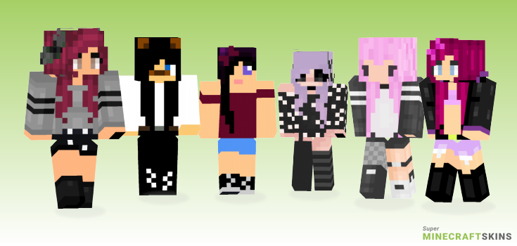 Cute goth Minecraft Skins - Best Free Minecraft skins for Girls and Boys