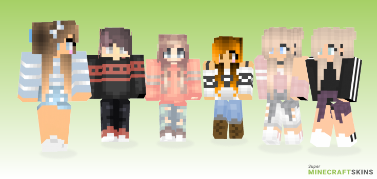 Cute sweater Minecraft Skins - Best Free Minecraft skins for Girls and Boys