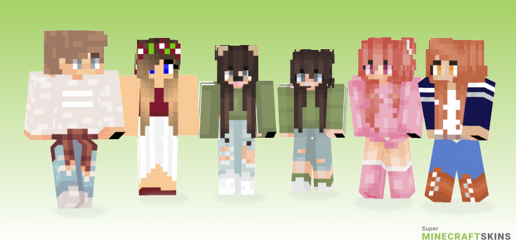 Cute tumblr Minecraft Skins - Best Free Minecraft skins for Girls and Boys