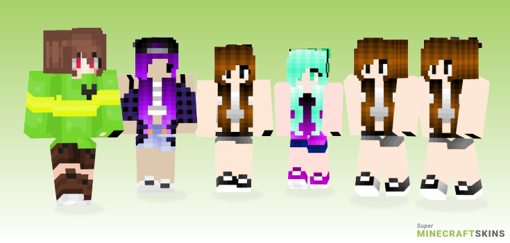 Cute version Minecraft Skins - Best Free Minecraft skins for Girls and Boys