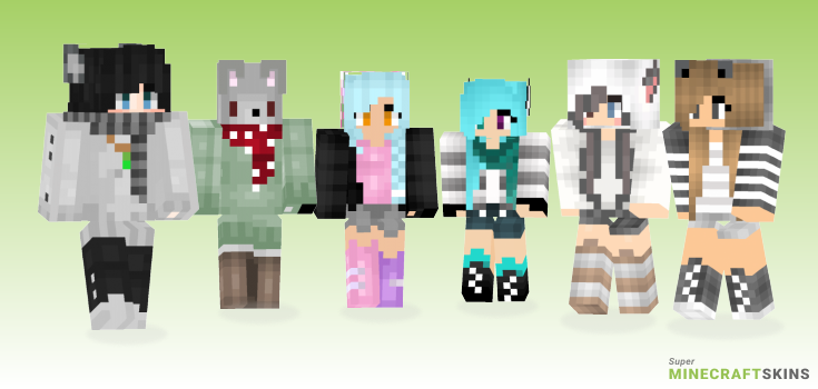 Cute wolf Minecraft Skins - Best Free Minecraft skins for Girls and Boys