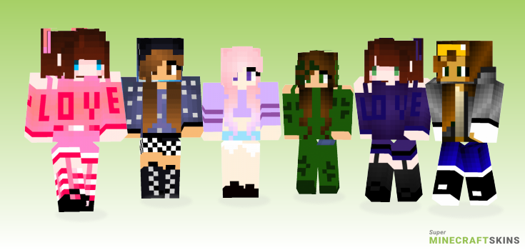 Day girl Minecraft Skins - Best Free Minecraft skins for Girls and Boys
