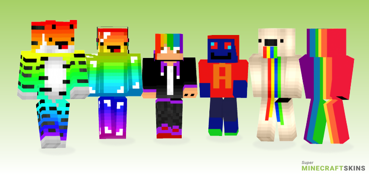Derpy rainbow Minecraft Skins - Best Free Minecraft skins for Girls and Boys