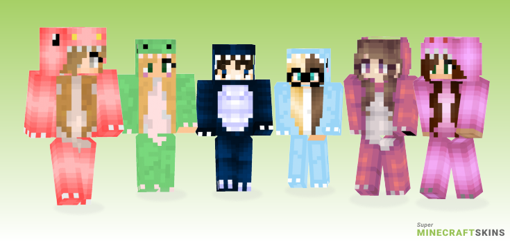 Dino onesie Minecraft Skins - Best Free Minecraft skins for Girls and Boys