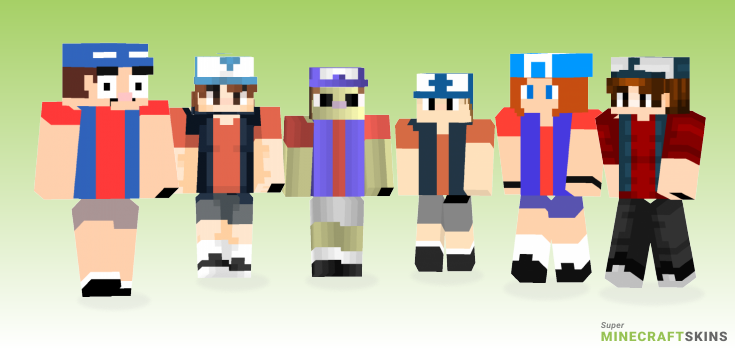 Dipper pines Minecraft Skins - Best Free Minecraft skins for Girls and Boys