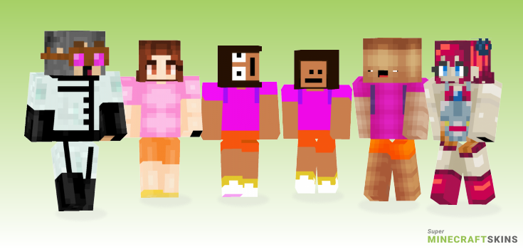 Dora Minecraft Skins - Best Free Minecraft skins for Girls and Boys