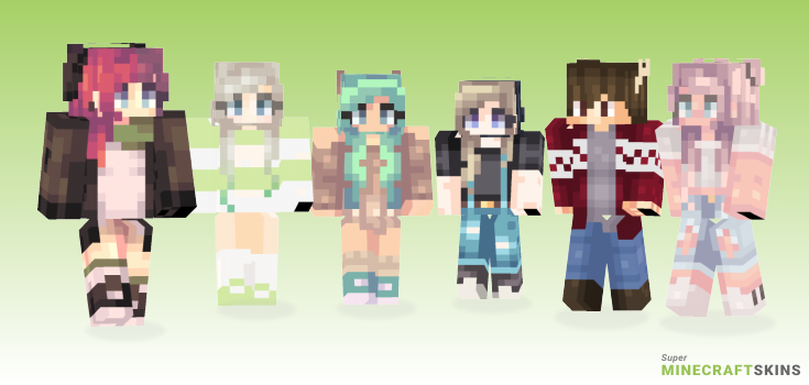 Down Minecraft Skins - Best Free Minecraft skins for Girls and Boys